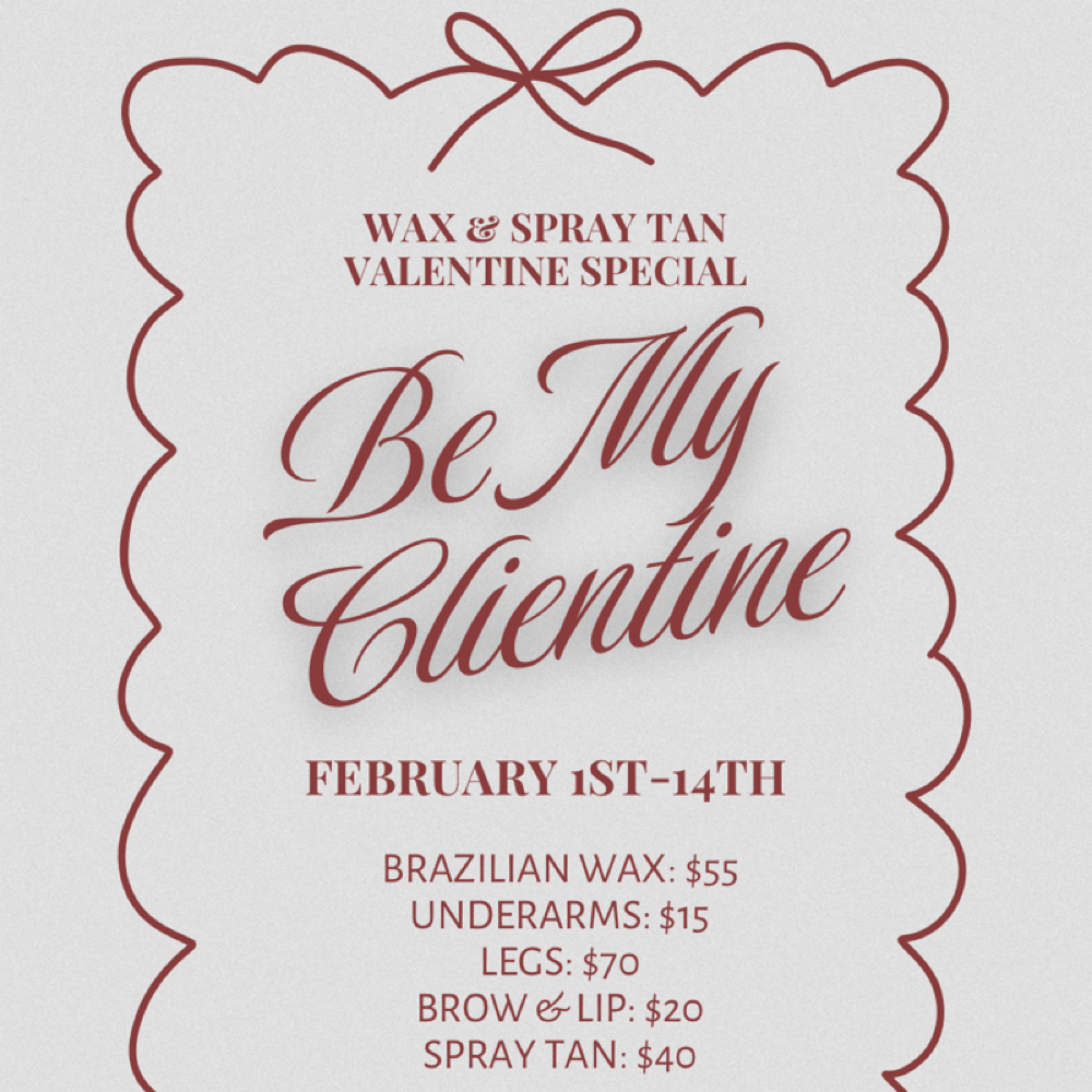 Valentine Promo Spray Tan
