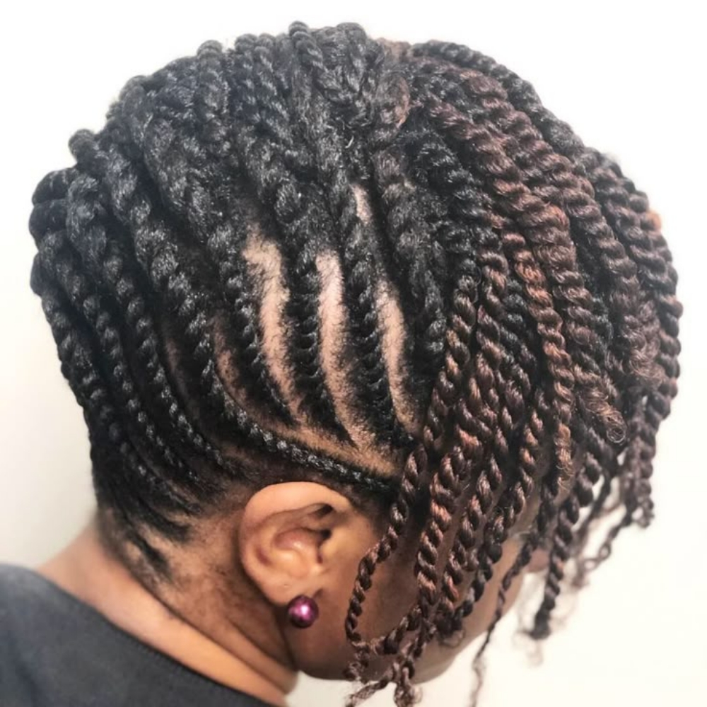 Flat Twist Style at Billion Hairs Salon in Kansas City, KS