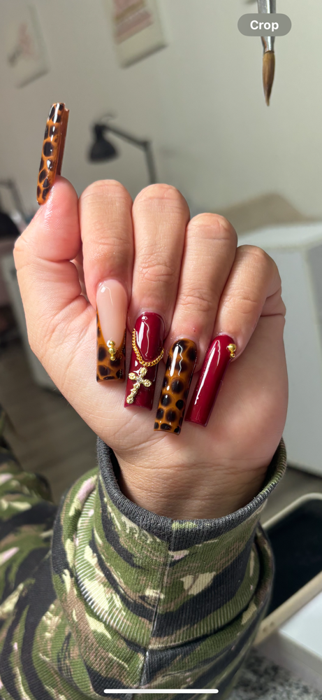 Acrylic Full Set W Design at Cherish in Glendale Heights, IL
