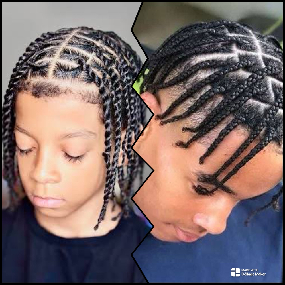 Prince Crown Box Braids / Twist at Beautified Hair by Tabz in Allentown, PA