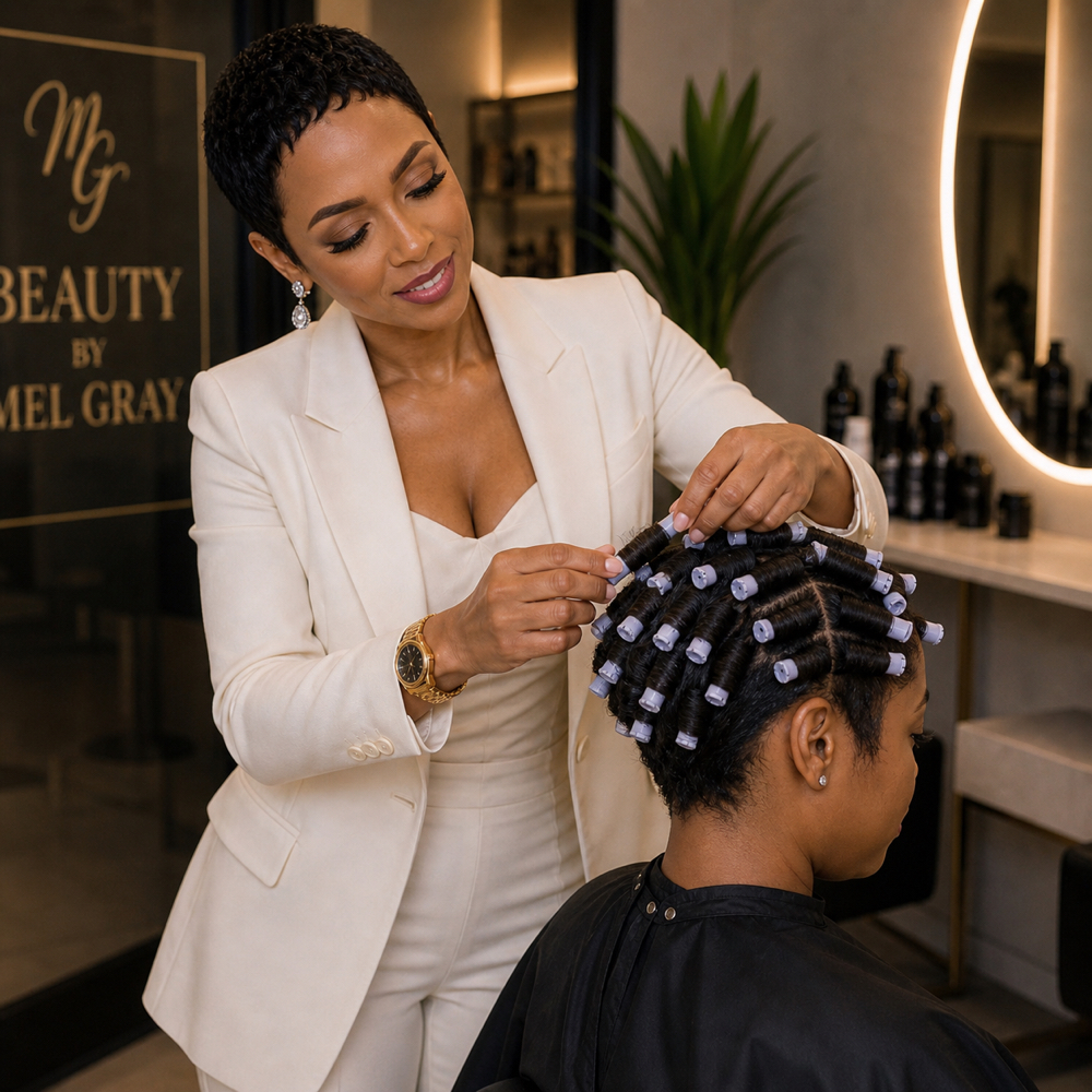 Natural Hair Style On Natural Hair at Beauty By Mel Gray in Atlanta, GA