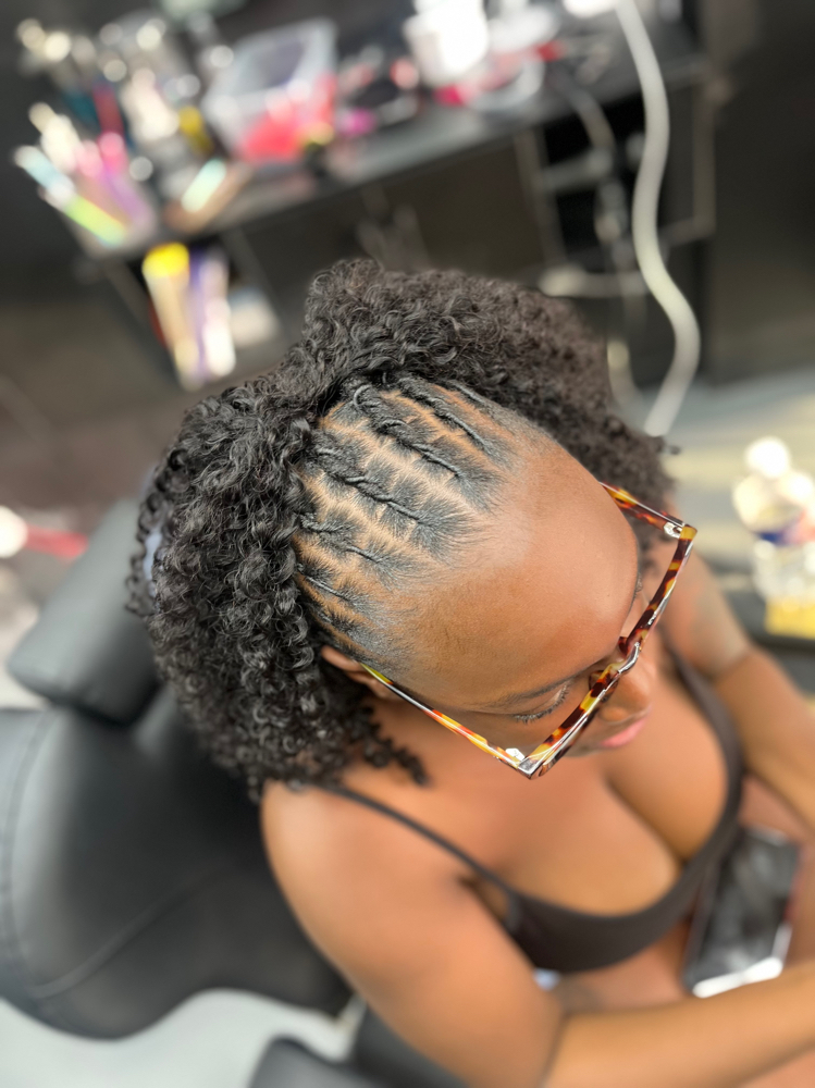 Jayda Wayda/Fulani braids Over Locs