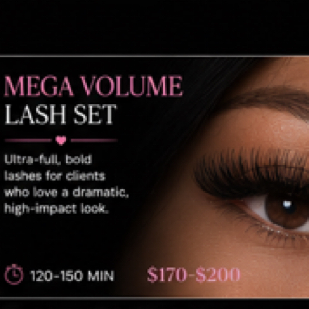 Mega Volume Lash Set at Poppinlashez
