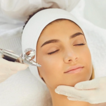 Oxygen infusion facial at Blossoms HTX Hair Studio in Spring, TX
