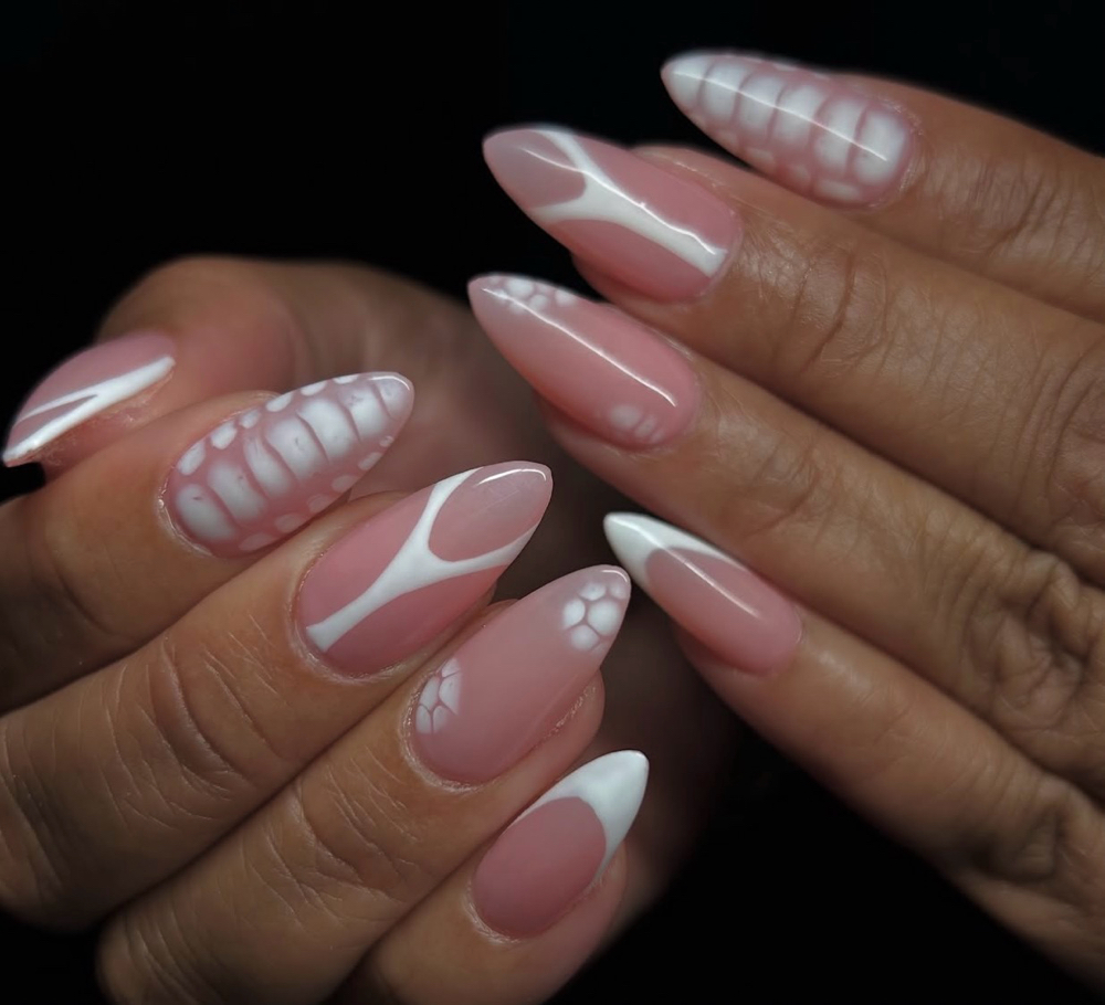 Detailed Nail Art at The Nail Cave in Philadelphia, PA