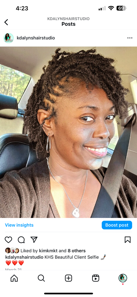 Micro Locs Interlocked (average)