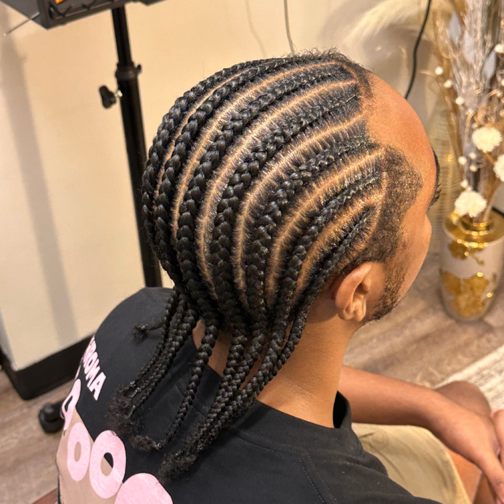Straight-back Cornrows at Hair By NaKya in Owings Mills, MD
