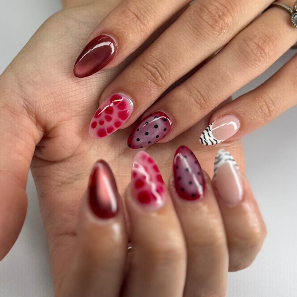 Gel X With Design at Signature Nail Bar in Mishawaka, IN