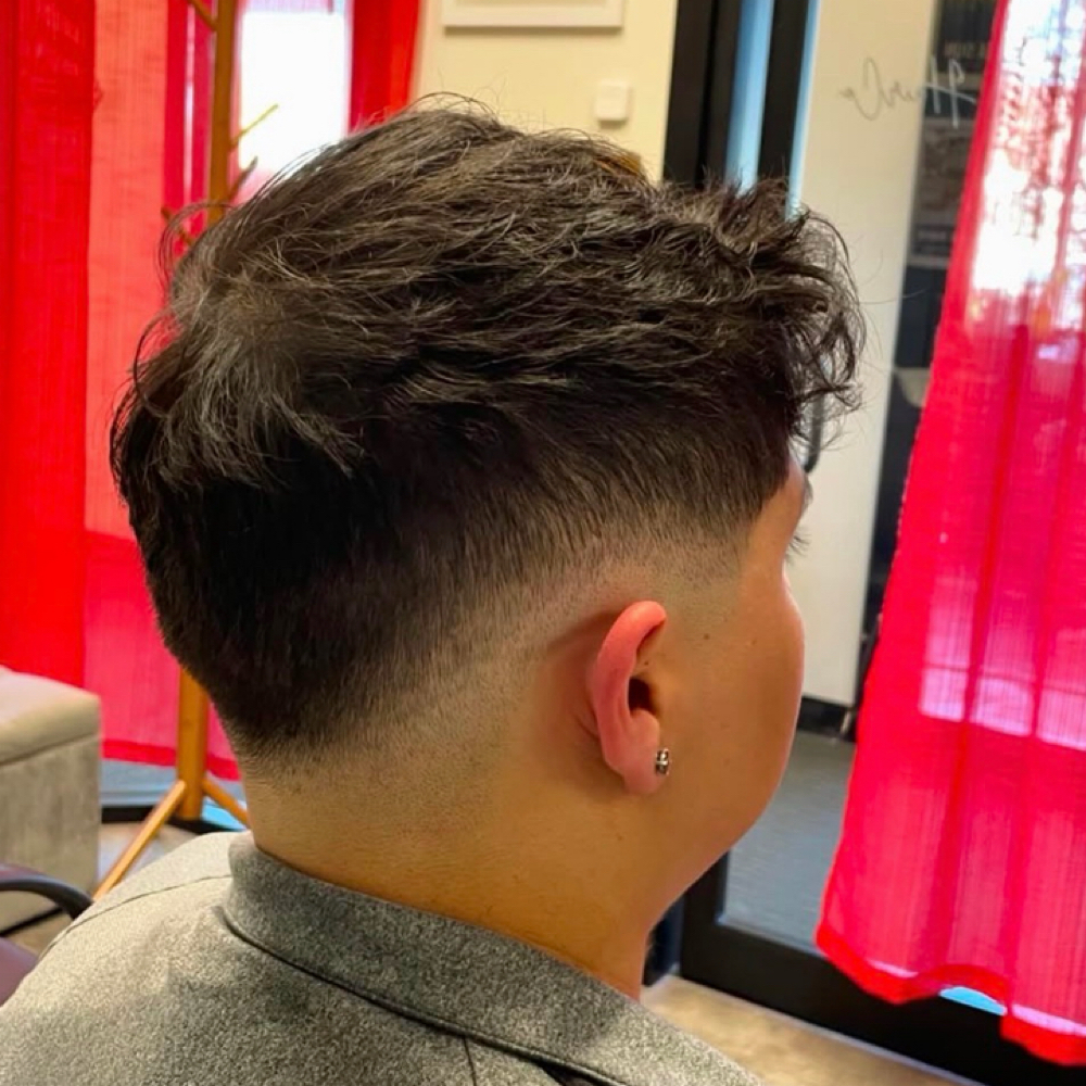 Bald Fade/Straight Razor Fade at Crimson Collective Hair Co. in Kansas City, MO