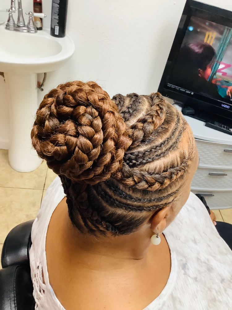 Feed In Braids / updo