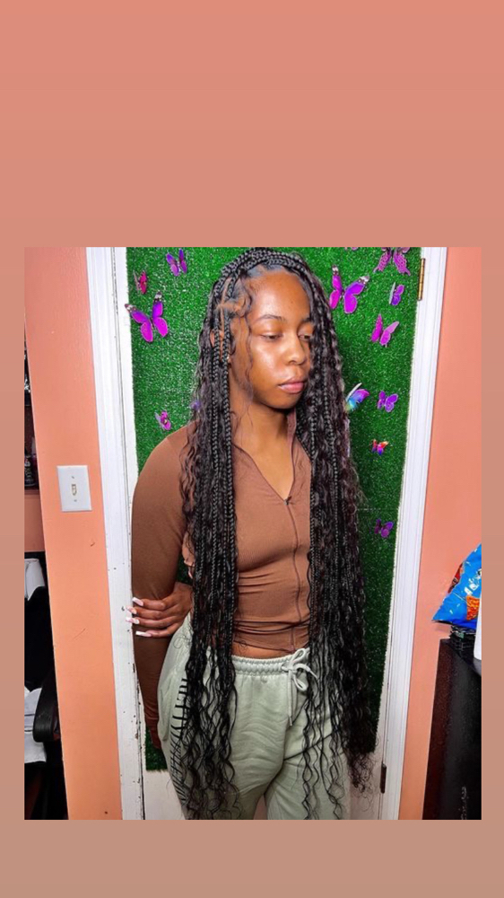 Large Boho Braids Human Hair