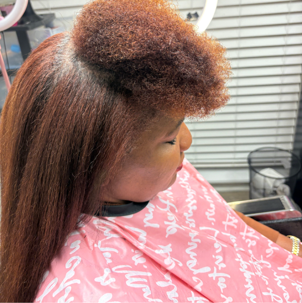 Silk Press, ShampooConditioner, at The Finest Salon & Training Center in Bossier City, LA