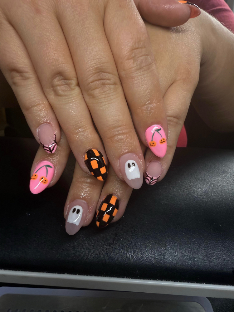 ACRYLIC FILL + TIER 2 NAIL ART at Rooted & Co. in St. Marys, PA