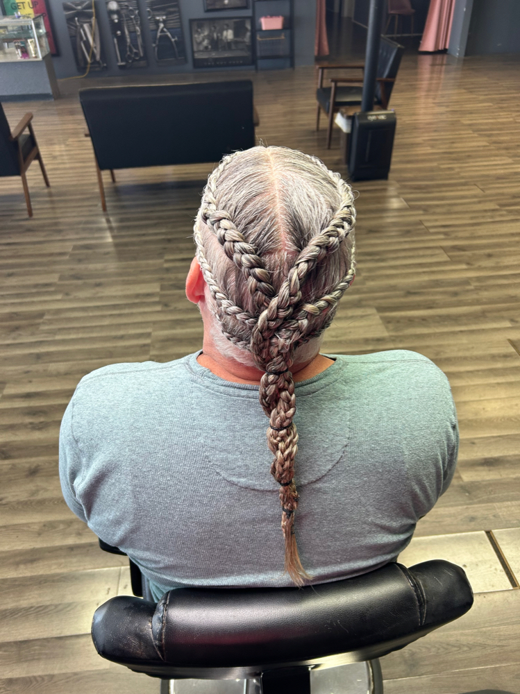 Cornrow Braids (4-6 ) at Dabe Got Me Twisted in Anderson, IN
