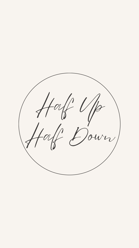 Half Up-Half Down