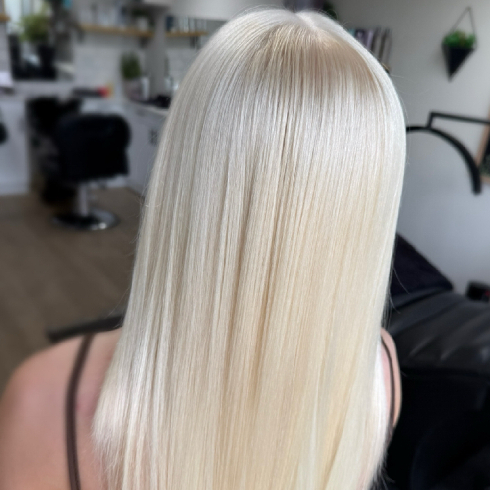 Bleach And Tone Touchup at À La Mode Salon in Rochester, MN