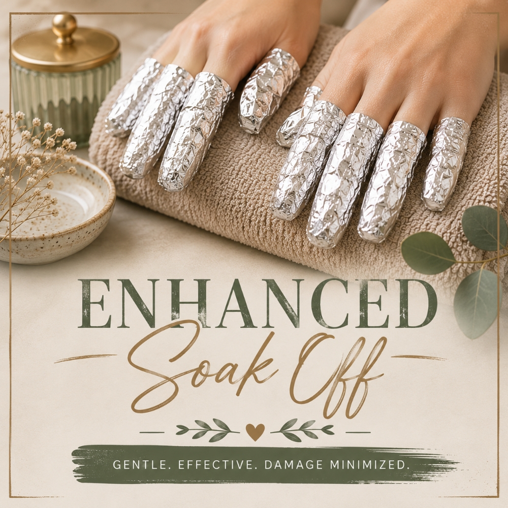 Enhancement Soak Off at The Nail Nook in Sandusky, OH