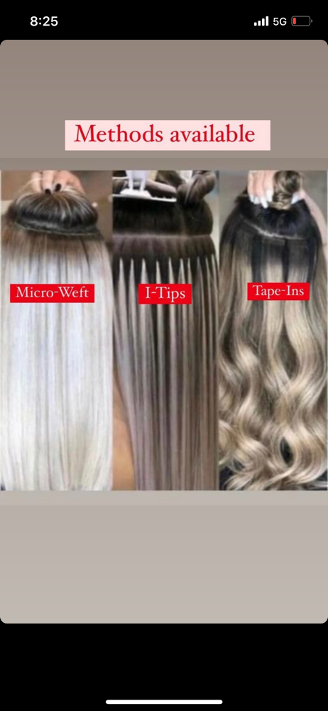 10-16 Inches: I-Tips, Weft, Tape