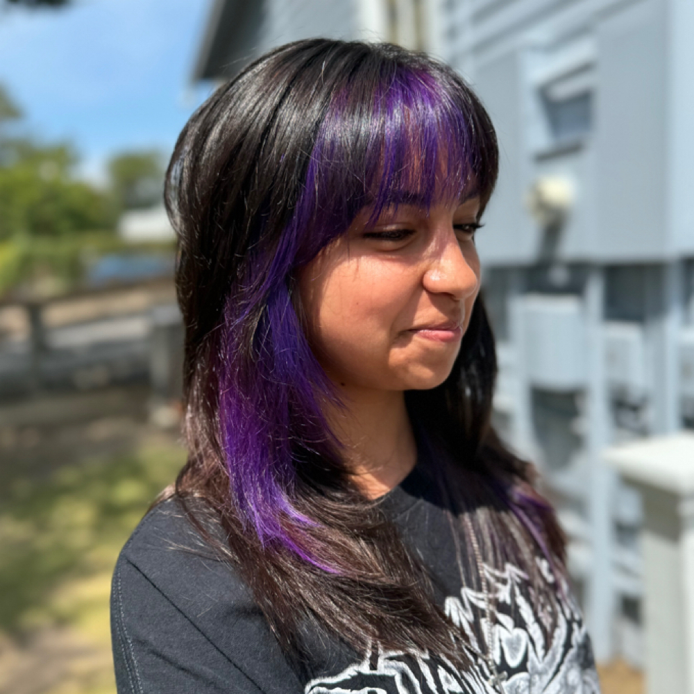 Bang Trim at Alyssa with Shears in New Braunfels, TX