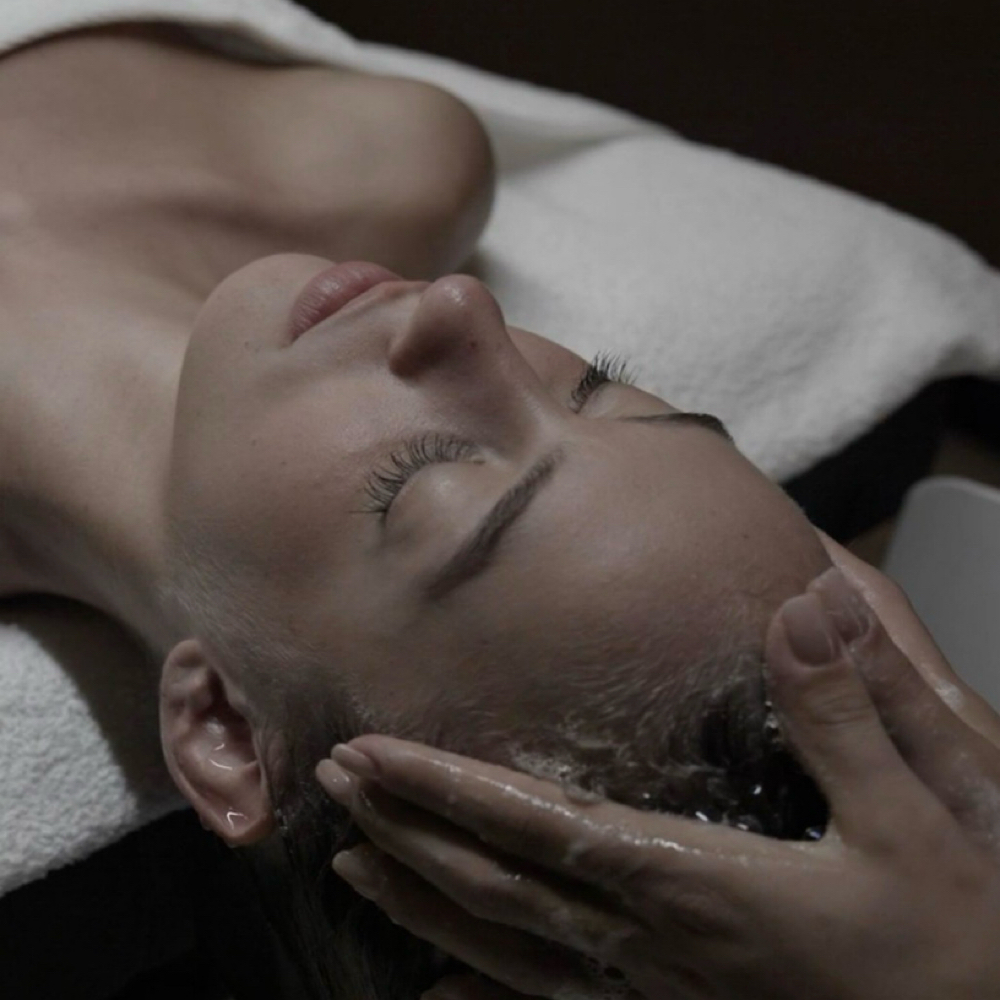 Scalp massage and treatment at Salon Ambiance in Fall River, MA