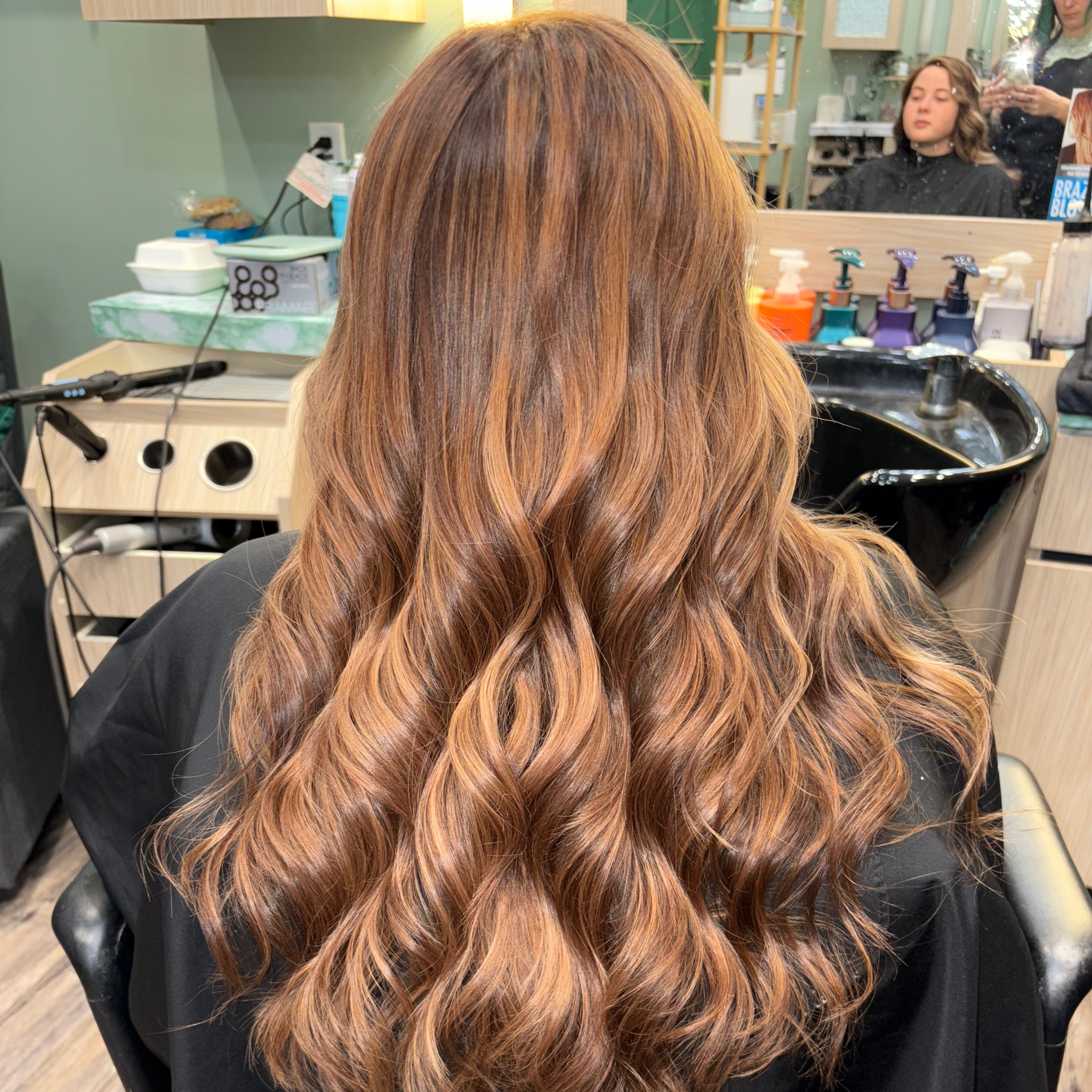 Root retouch, highlight and cut at Hair by Charlie Megan in Dayton, OH