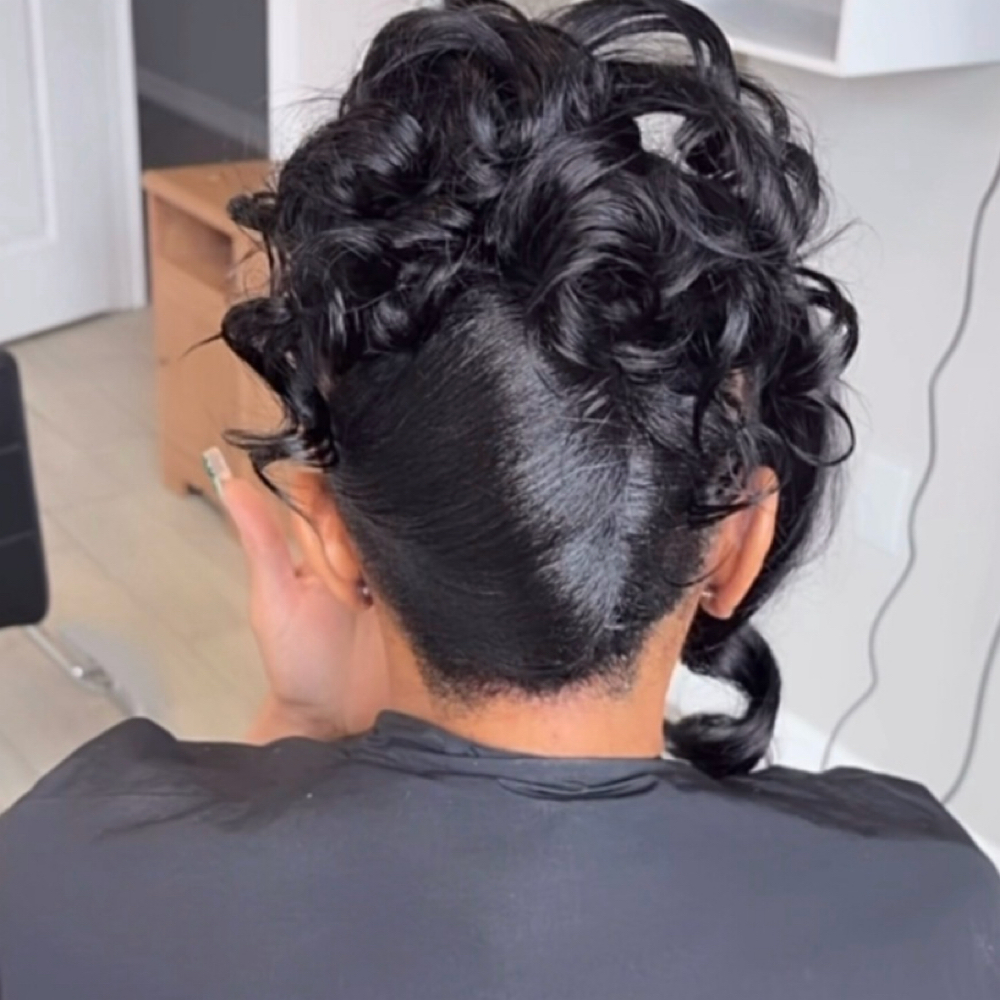 Romantic updo at B Nova Solutions in Pearland, TX