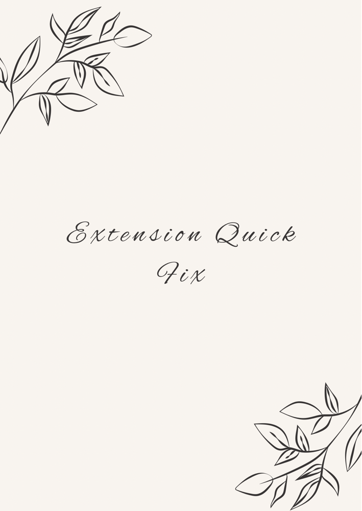 Extension Quick Fix