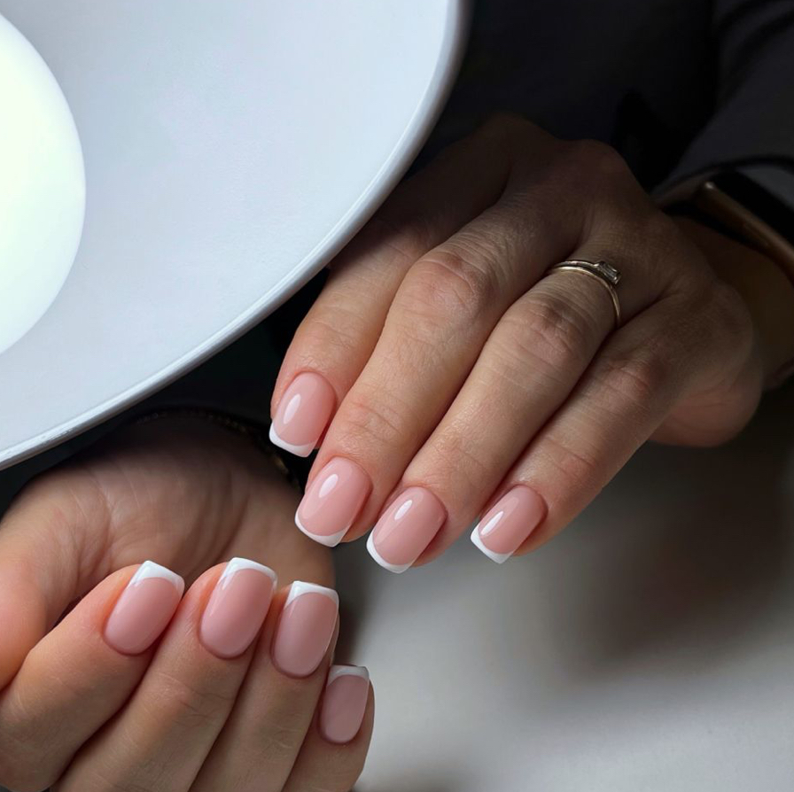 French Tip Nail Art at Luxe After Dark in London, OH