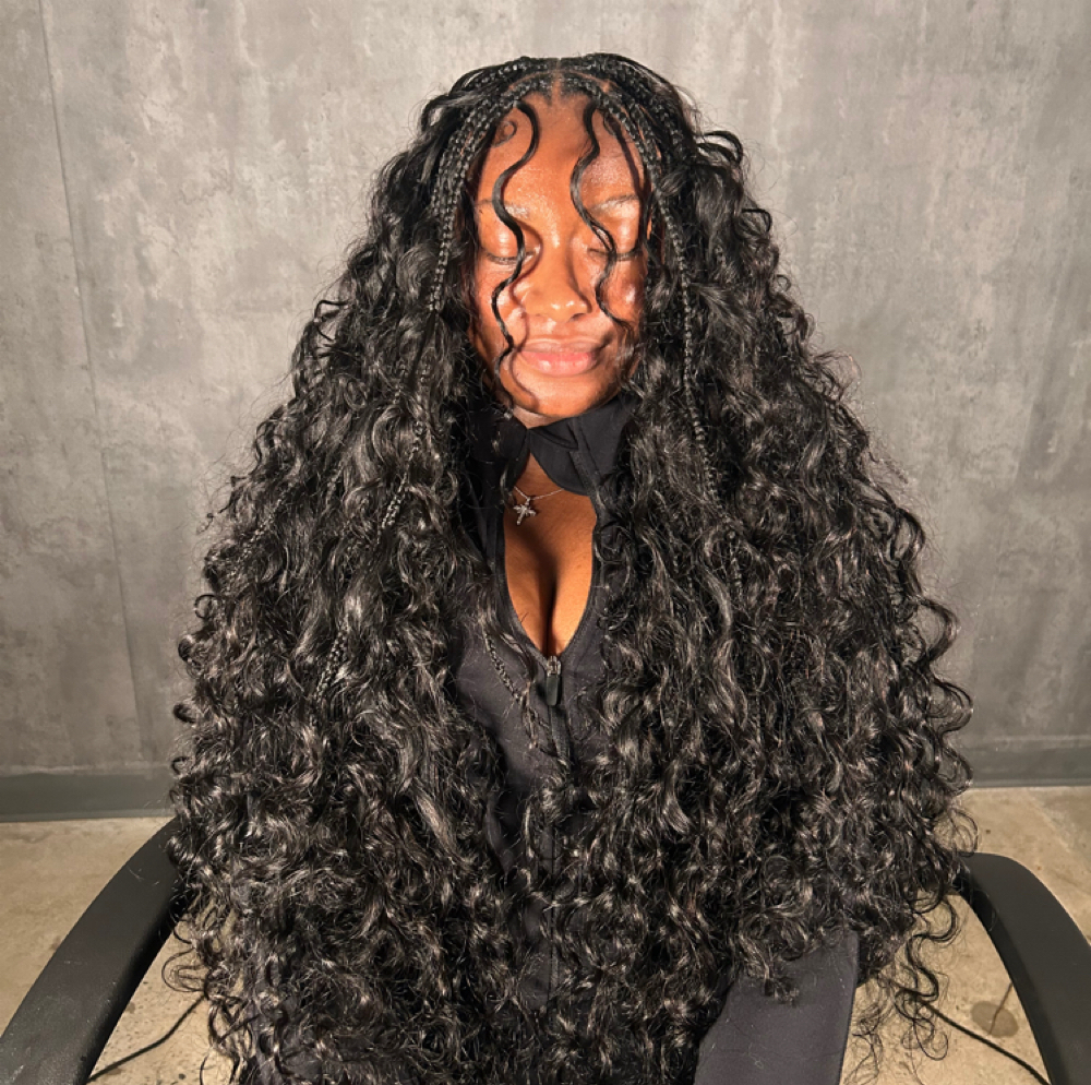 Medium Knotless Goddess Braids 3.0 at Coilz in Smyrna, GA