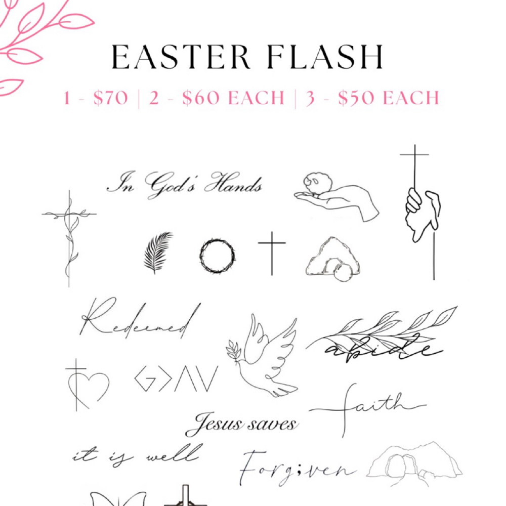 Easter Flash at Blondie’s Ink in Point Pleasant, WV