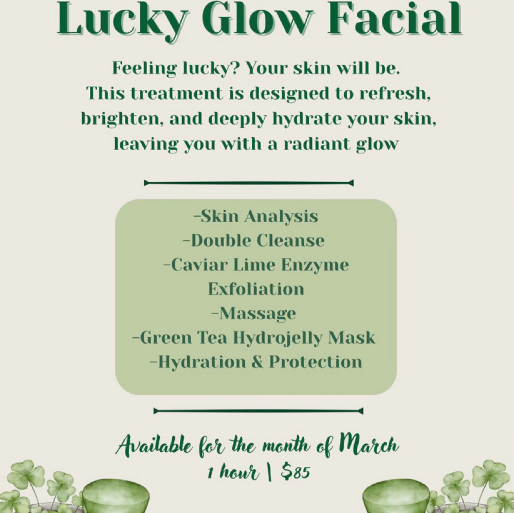 Lucky Glow Facial at Cloud 9 Beauty & Wellness in Eastman, GA