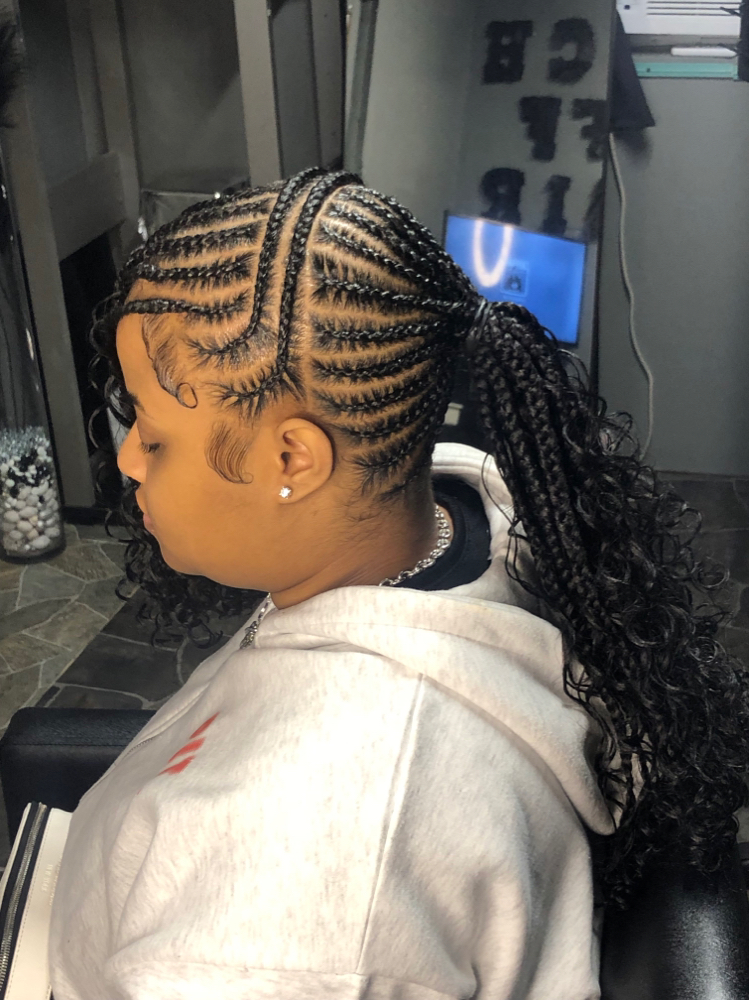 Braided ponytail