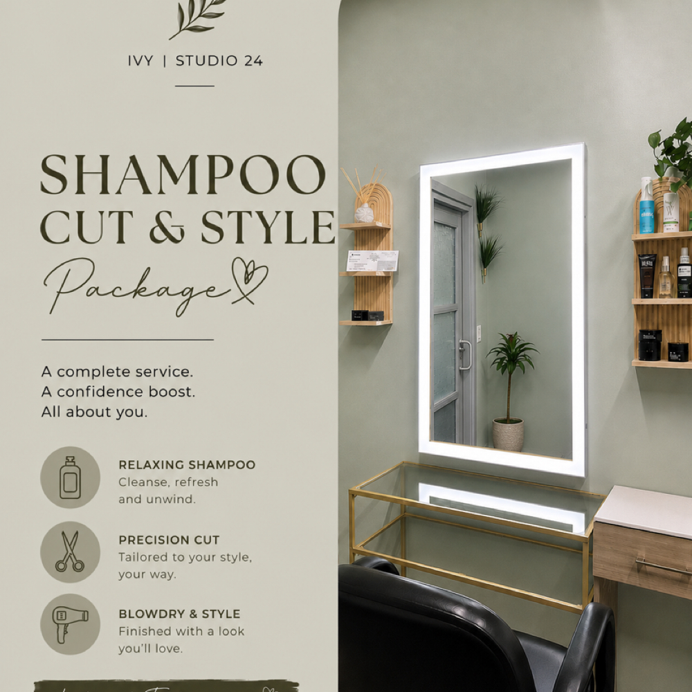 Shampoo, Cut, Style at Ivy | Studio 24 at Sola Salon in Irvine, CA