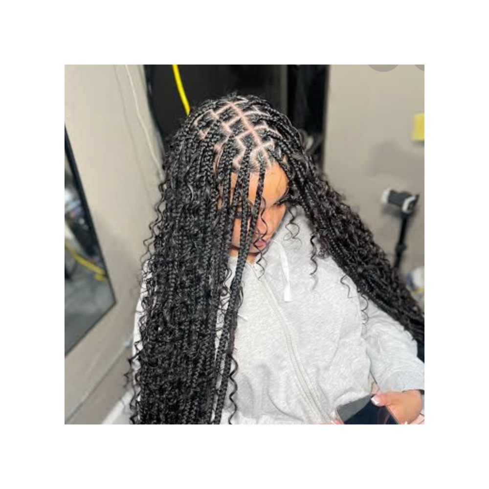 Boho braid at Marcelle Crown Studio in Pantego, TX