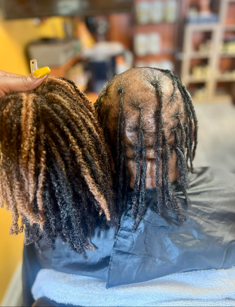 Custom Create 6” Loc Topper at U N I FOR HAIR LLC in North Charleston, SC