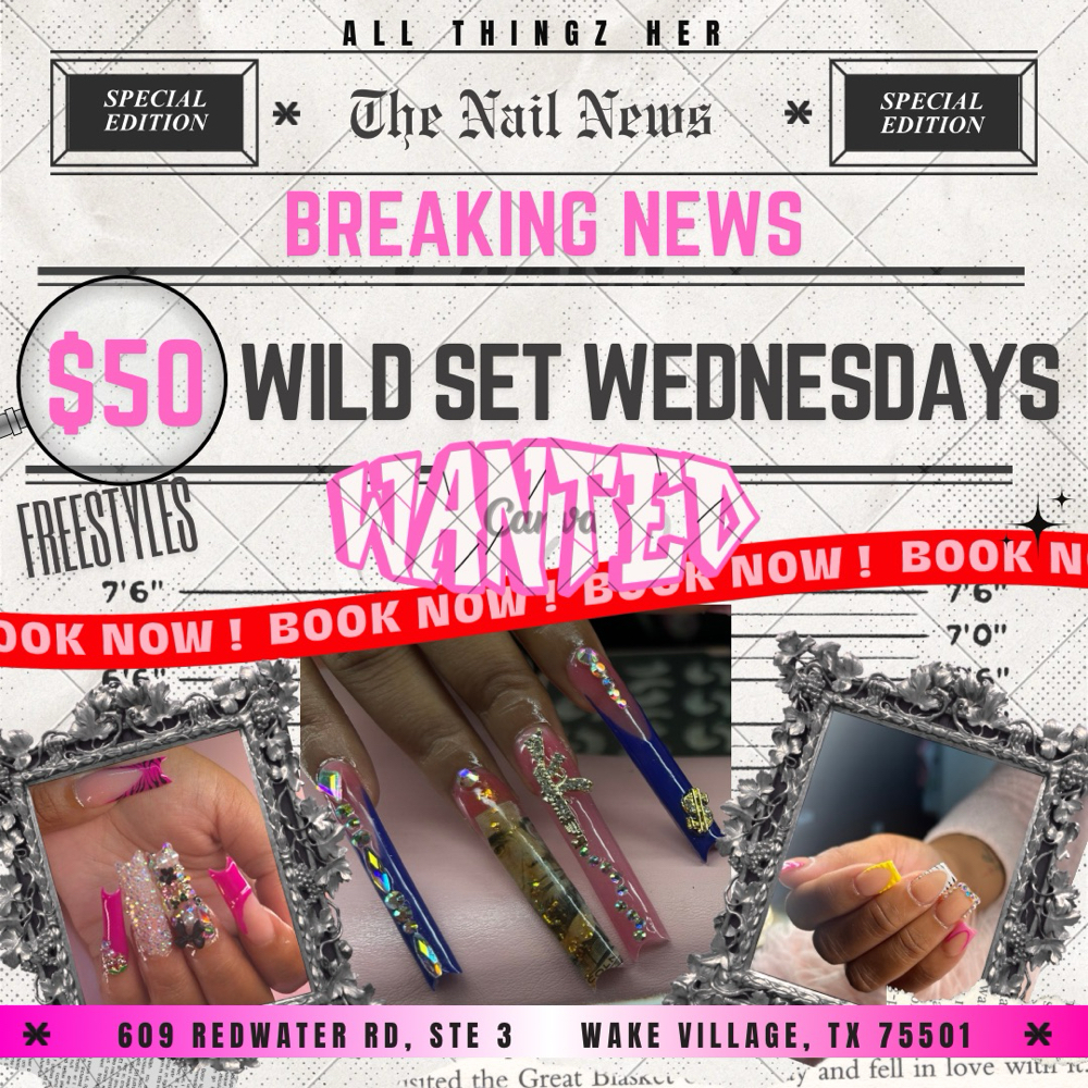 Wild Set Wednesdays Special at ALL Thingz Her in Wake Village, TX