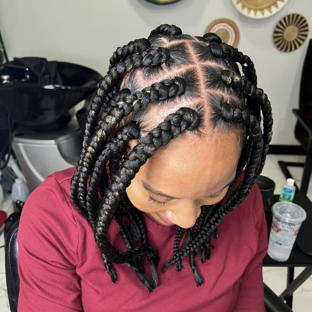 Large Box Braids at Braid Work in Plano, TX