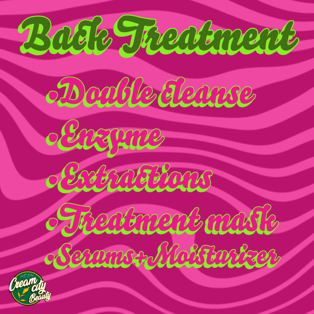 Back Treatment at Cream city Beauty in Cudahy, WI