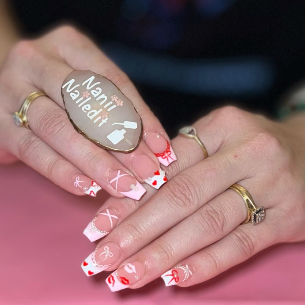 L/XL Full-Set Gel-X Extension at Studio360 Nails & Barber Co. by Naniinailedit in Tampa, FL