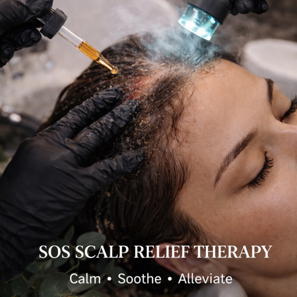 S.O.S Scalp Relief at HFS Trichology & HeadSpa Inc. in Stockton, CA