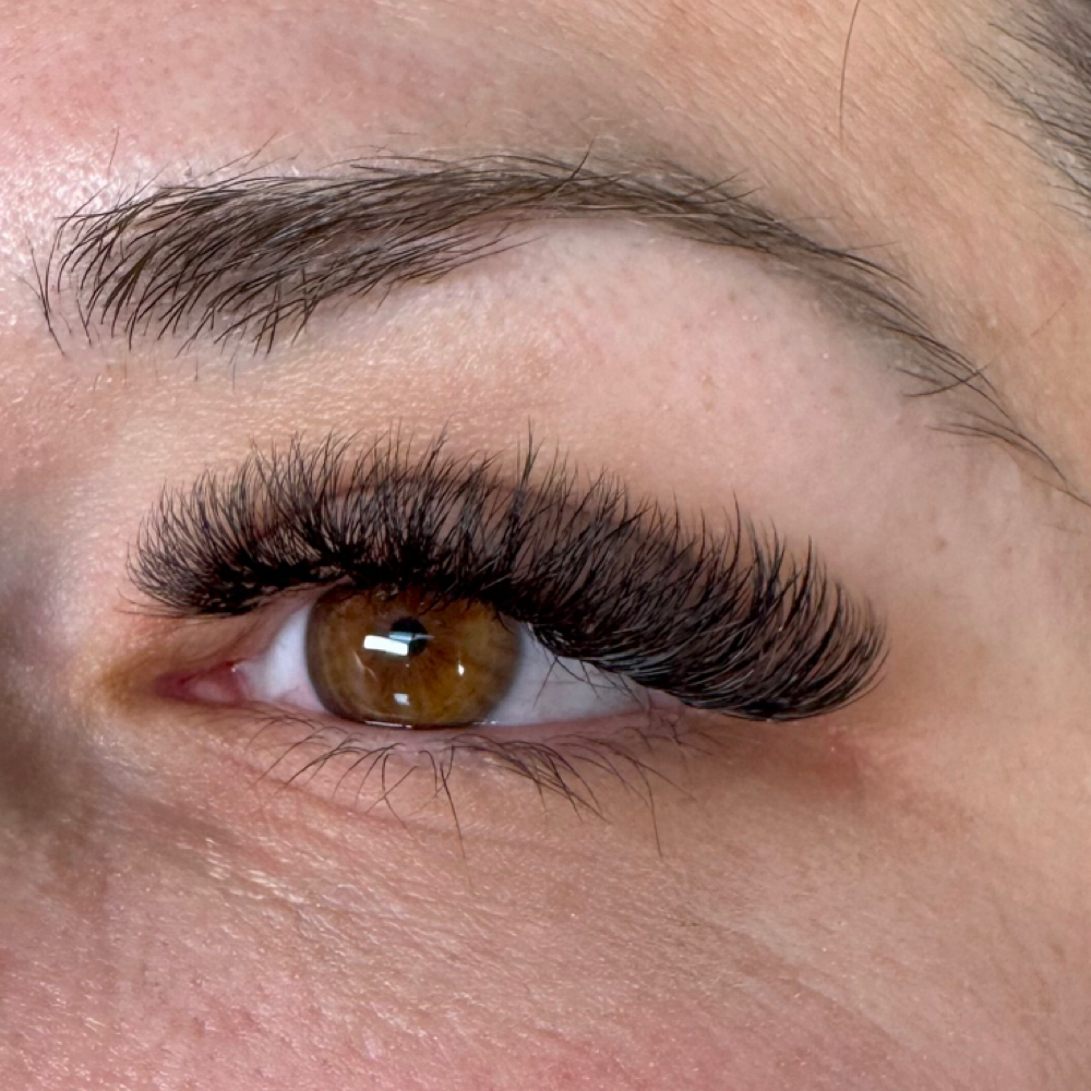 Fullset Volume Lashes at Glimmer Aesthetics Lash Studio in Spring, TX