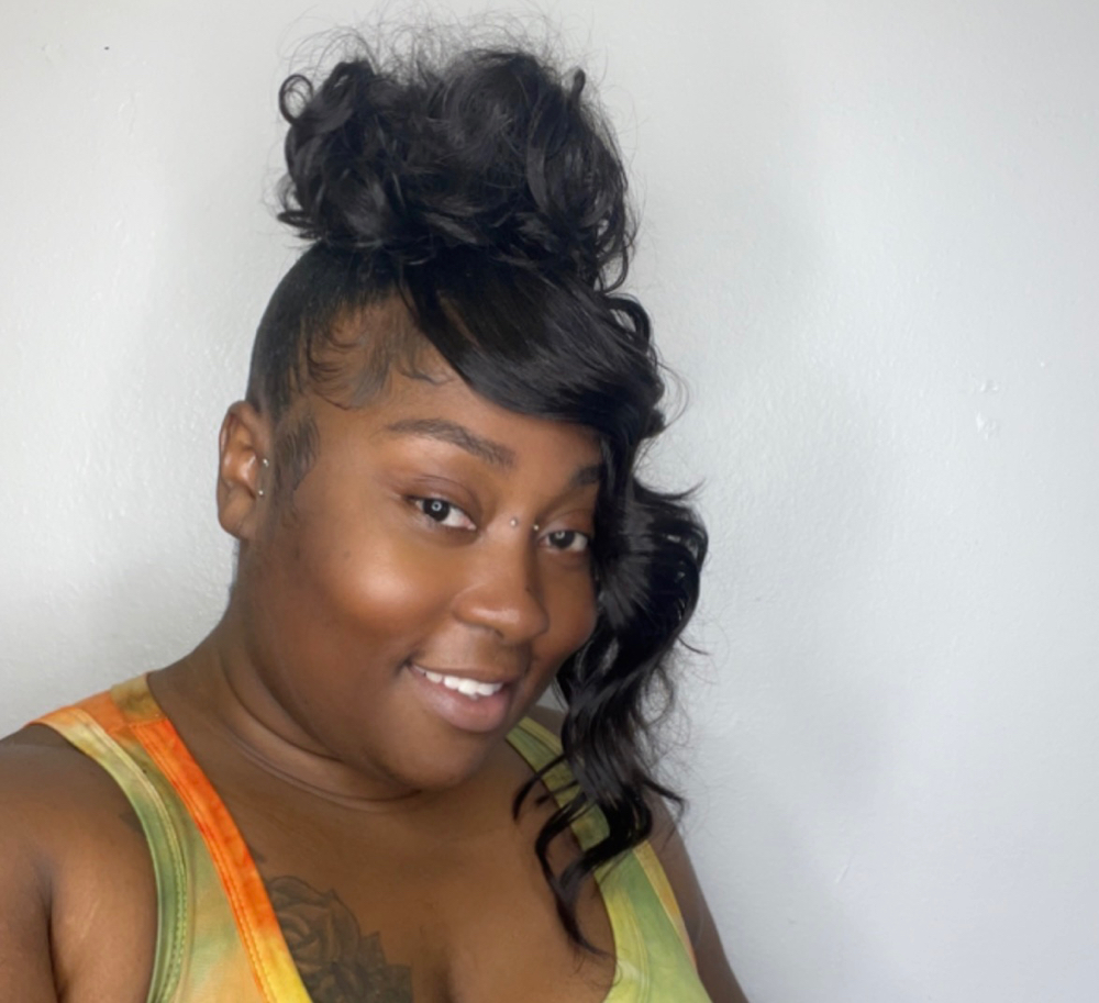 Pin Up Bun W/bang
