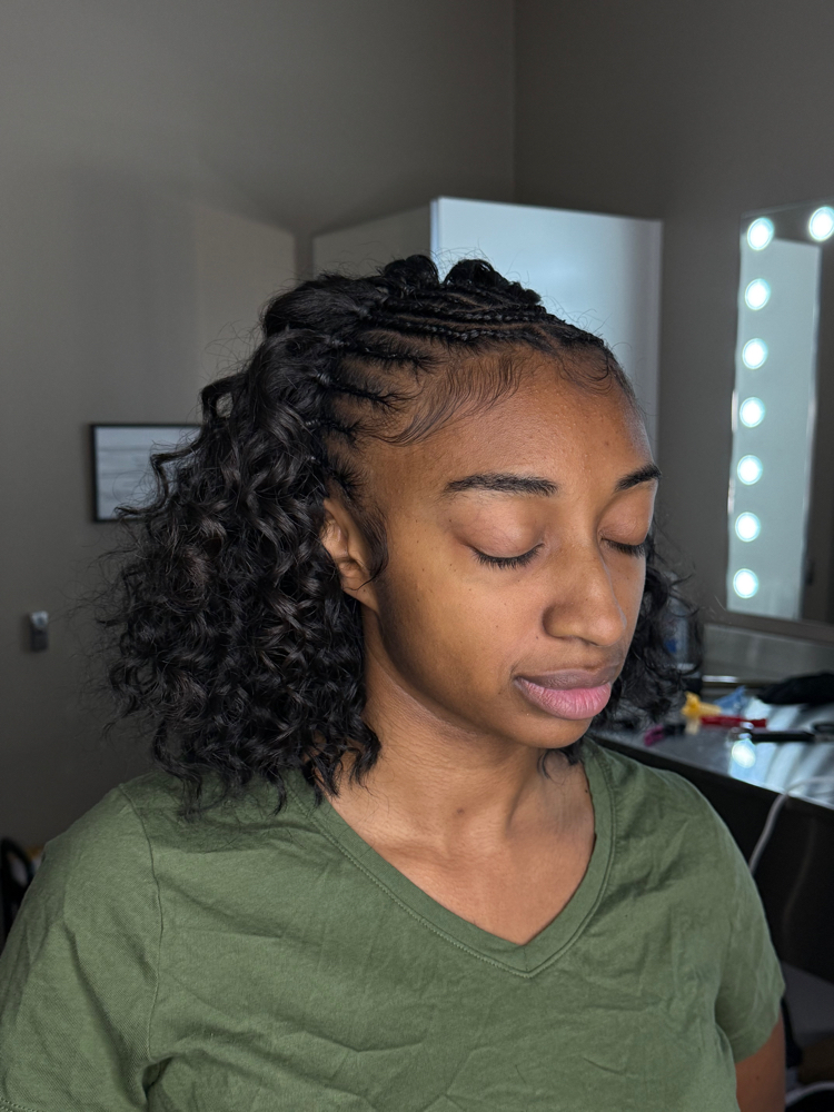 Half Braids Half Quickweave