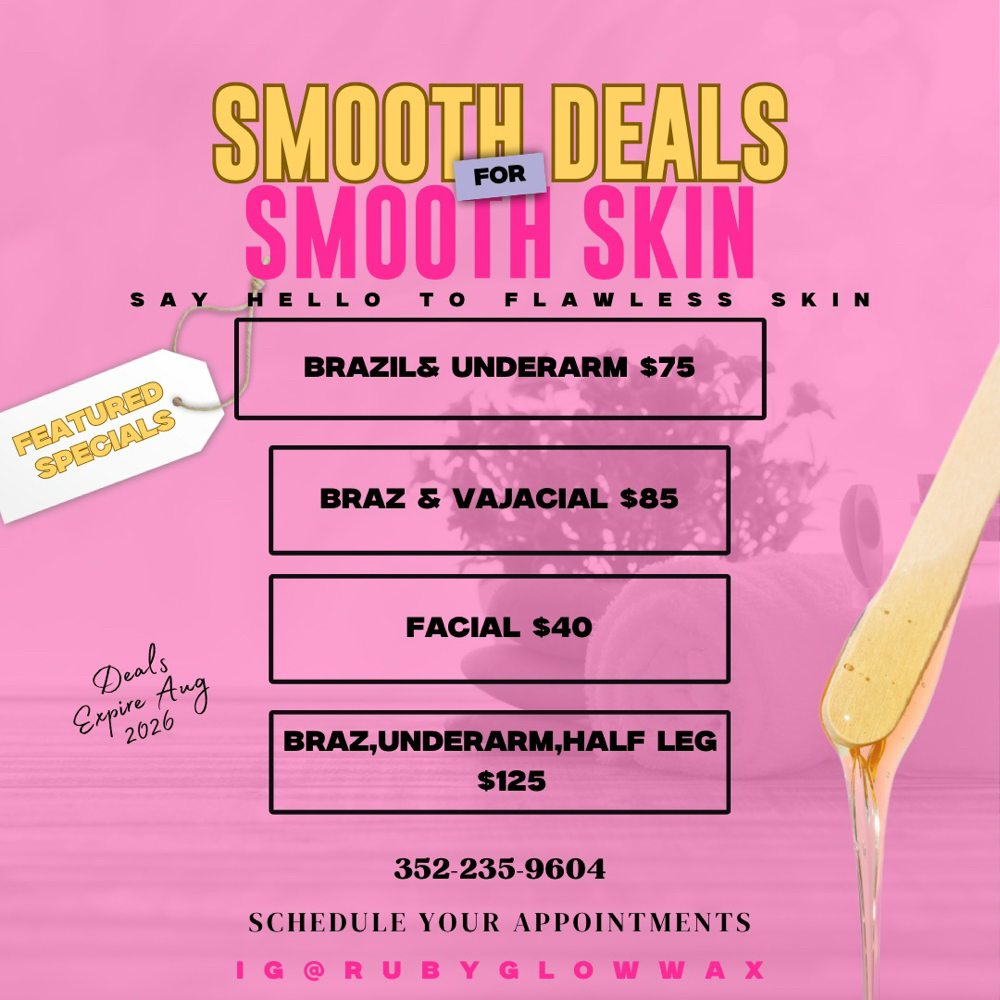 Braz&Underarm&Half Leg-Summer ☀️👙 at Ruby Glow Wax,LLC in Ocala, FL