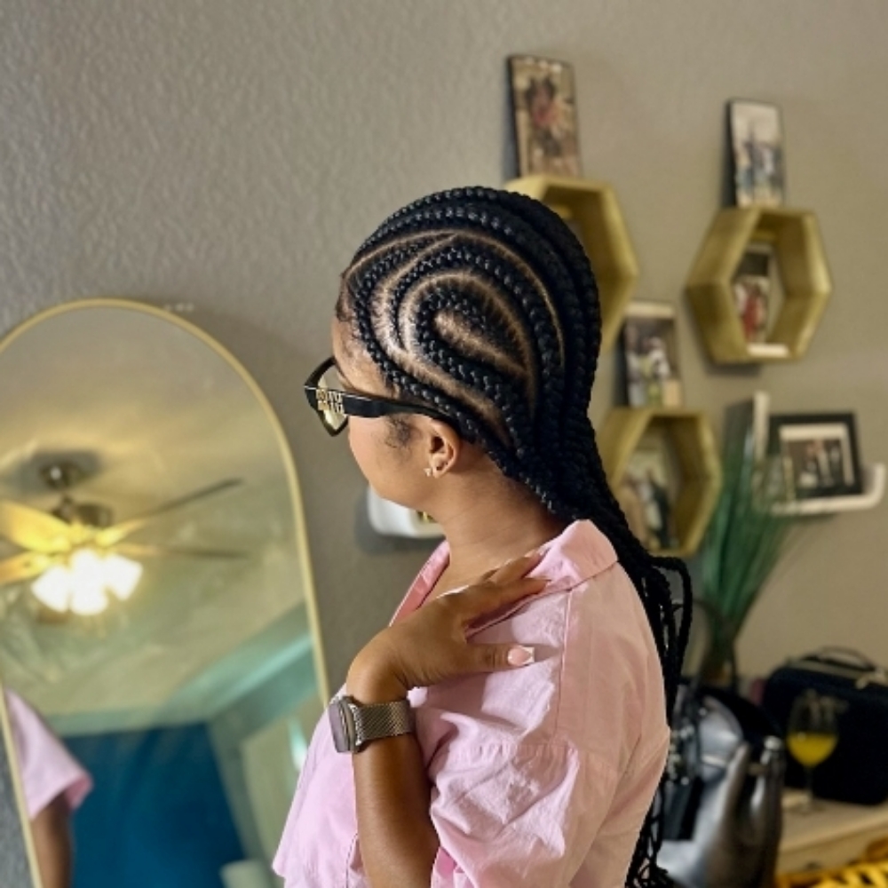 Stitch Braids feed in (Per Braid) at Nspired Hair Designs in Fort Myers, FL