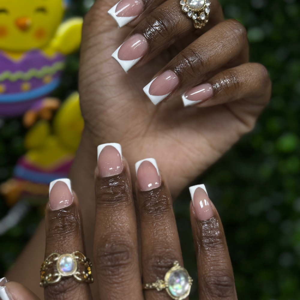 Frenct Tips S at Starz Nail & spa in North Carolina, NC
