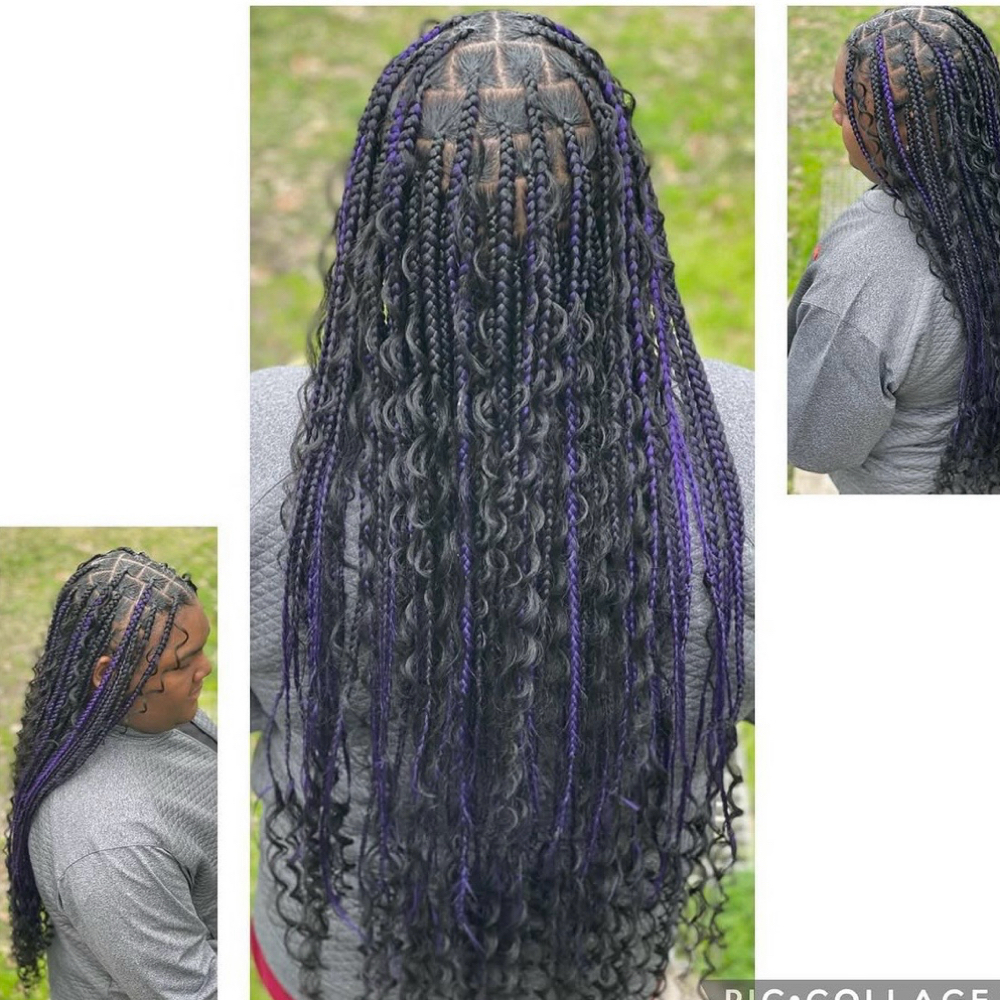 Lg Boho Knotless Box Braids at Erica Sam in Opelousas, LA