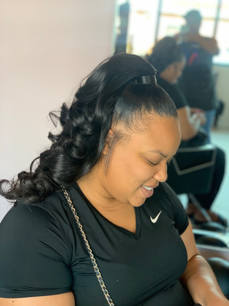 Luxury Sew-in Half up Half down at ChristolynStyles in atlanta, GA