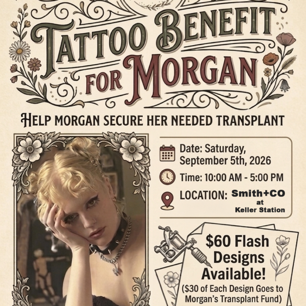 Morgan Needs A Transplant Benefit at Wildflower Ink LLC in Peoria, IL
