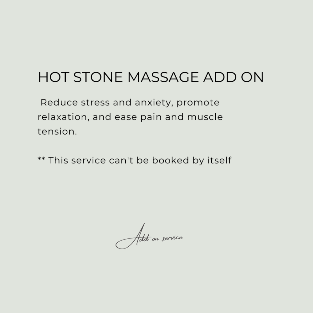 Hot Stone Massage ADD-ON